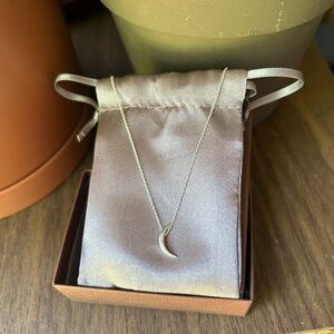 NIB Michelle Chang Jewelry Silver Moon Necklace